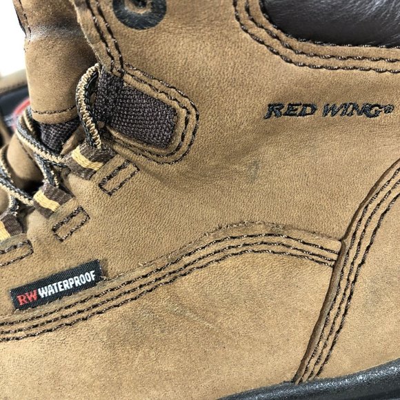 Red Wings Shoes King Toe Safety Boots Womens Size 7 Leather #3540 Brown Lace Up - Picture 9 of 12